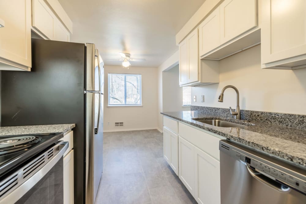 Kitchen at East Ridge Manor Apartments in Rochester, New York