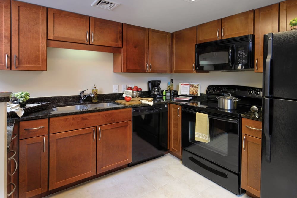 Apartment kitchen at Parc Rosslyn