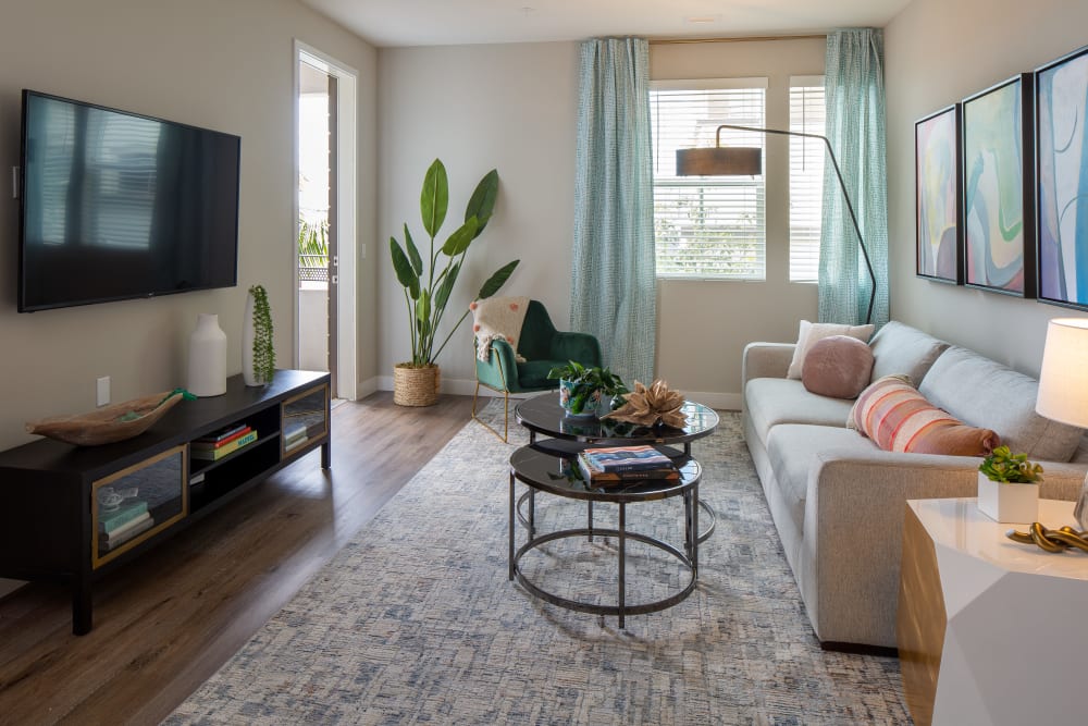 a welcoming living space at Jefferson SoLA in South Gate, California