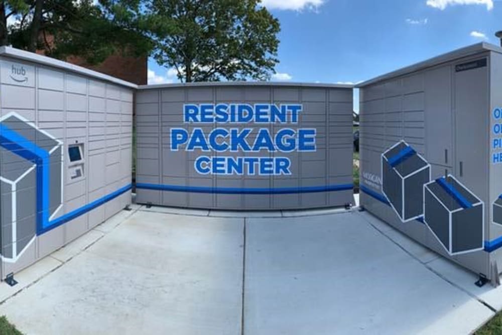 Amazon hub at Park Towers Apartments in Richton Park, Illinois