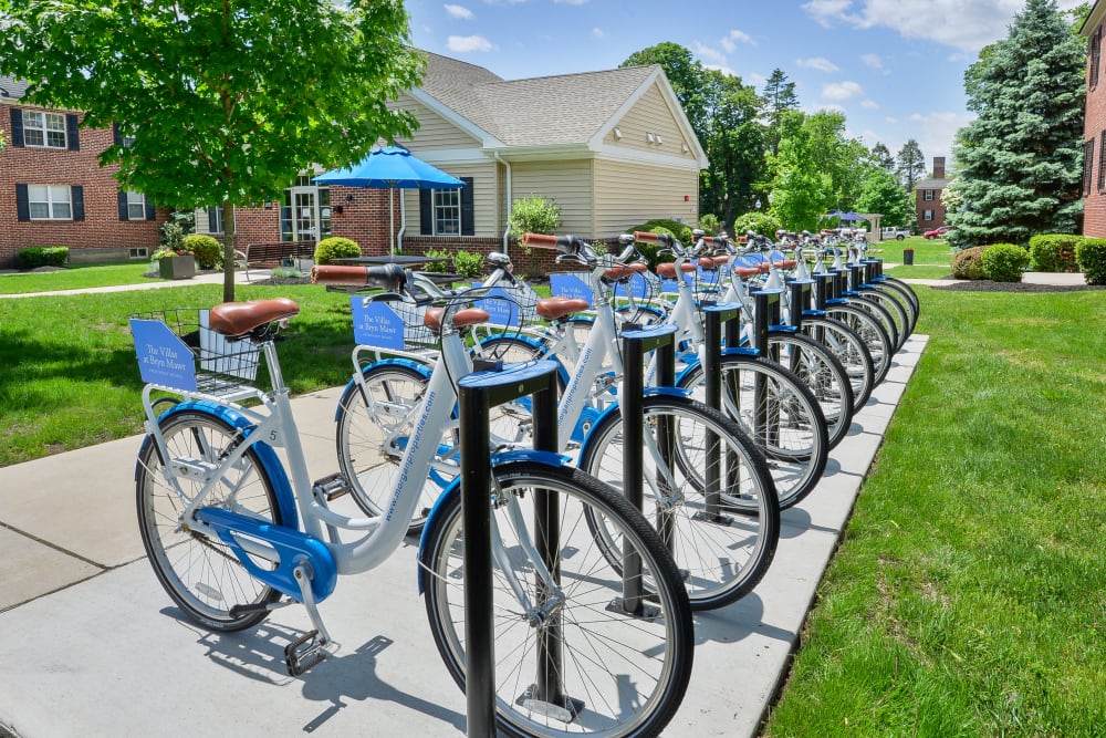 Bike share at Park Towers Apartments in Richton Park, Illinois