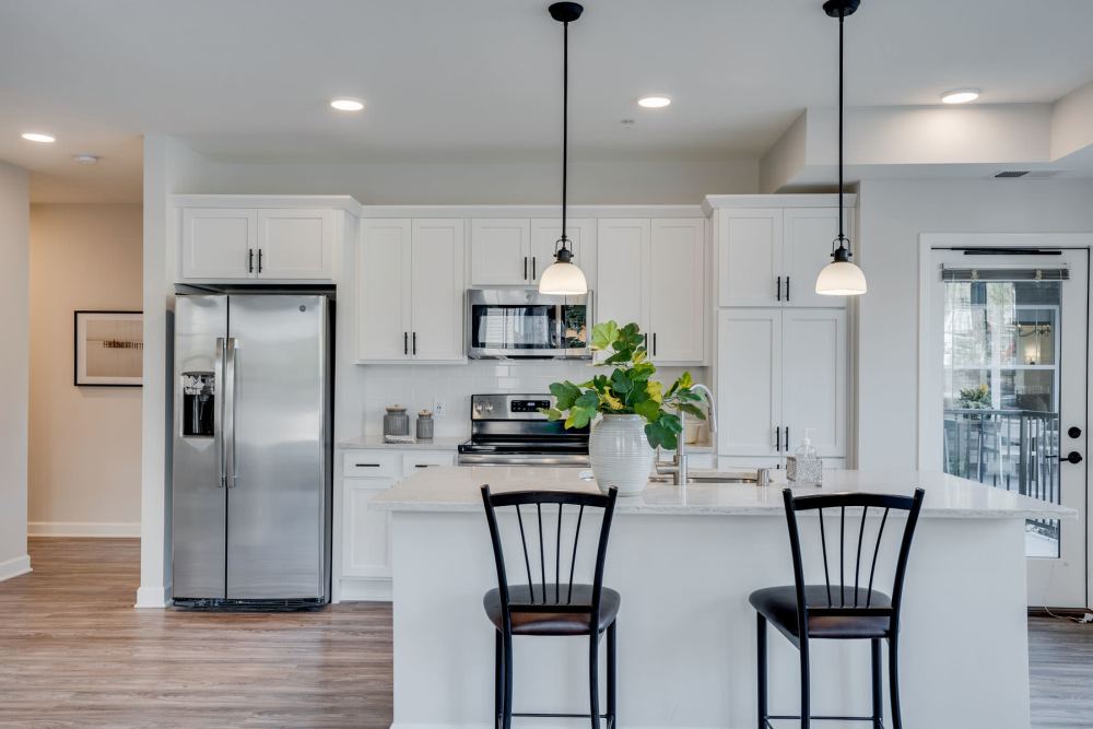 Well-furnished model apartment at SL location 1 in Bend, Oregon
