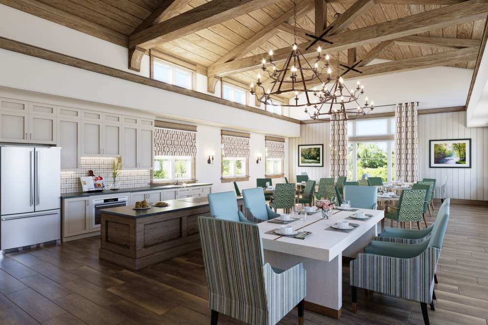 Memory care dining room at SL location 1 in Bend, Oregon