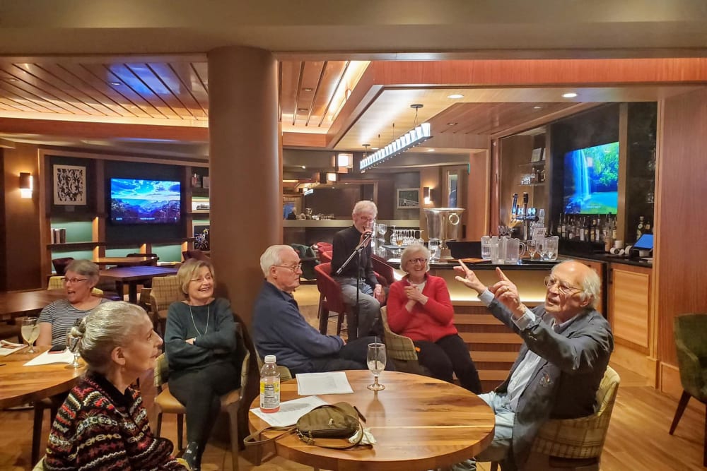 Residents Sharing Their Poetry in the Mill Pub