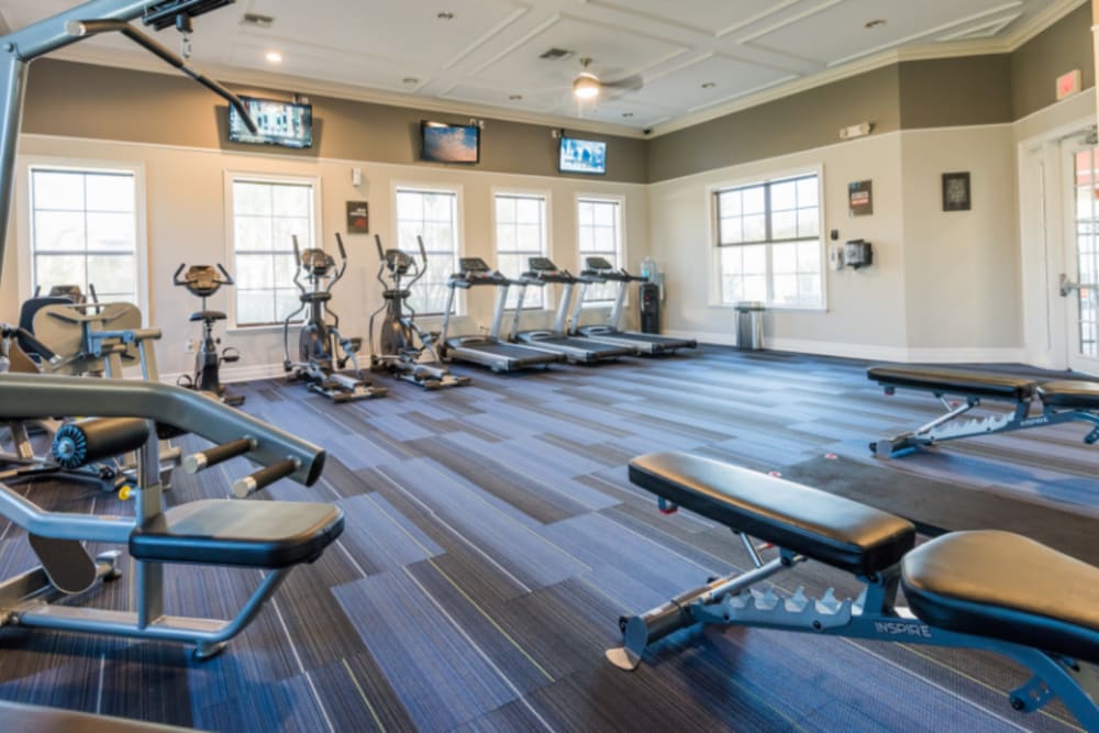Large Fitness Center at Citrus Tower in Clermont, Florida