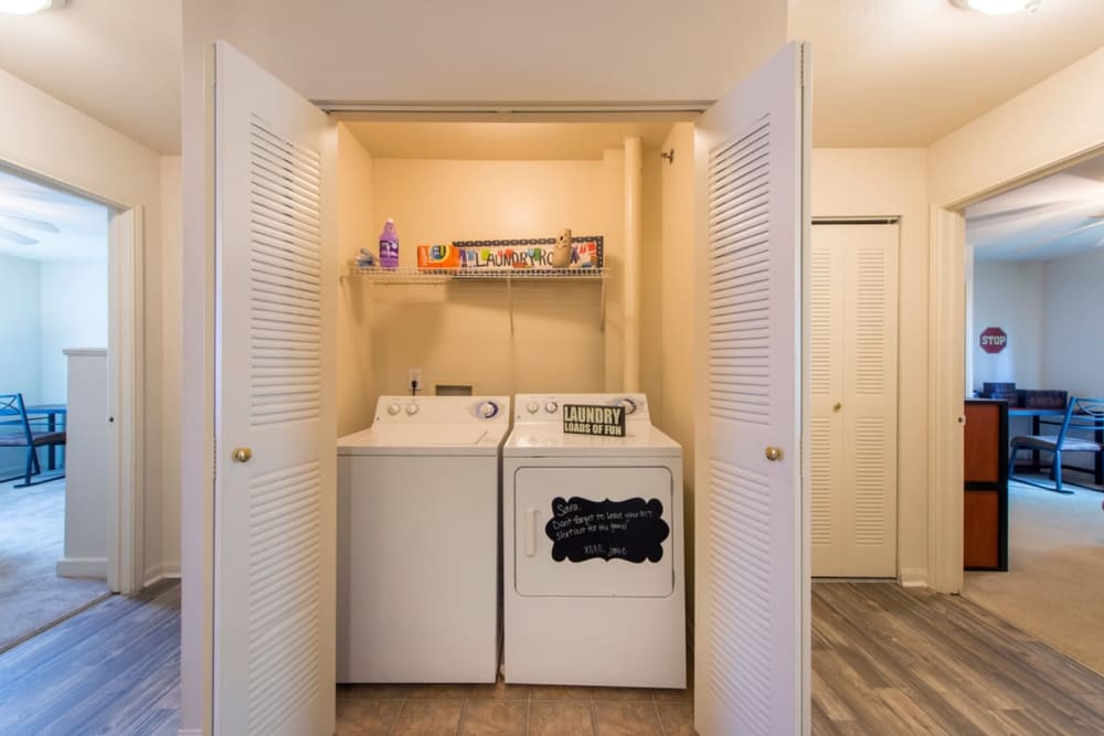 Full Size Washer And Dryer at Campus Crossings in Murfreesboro, Tennessee