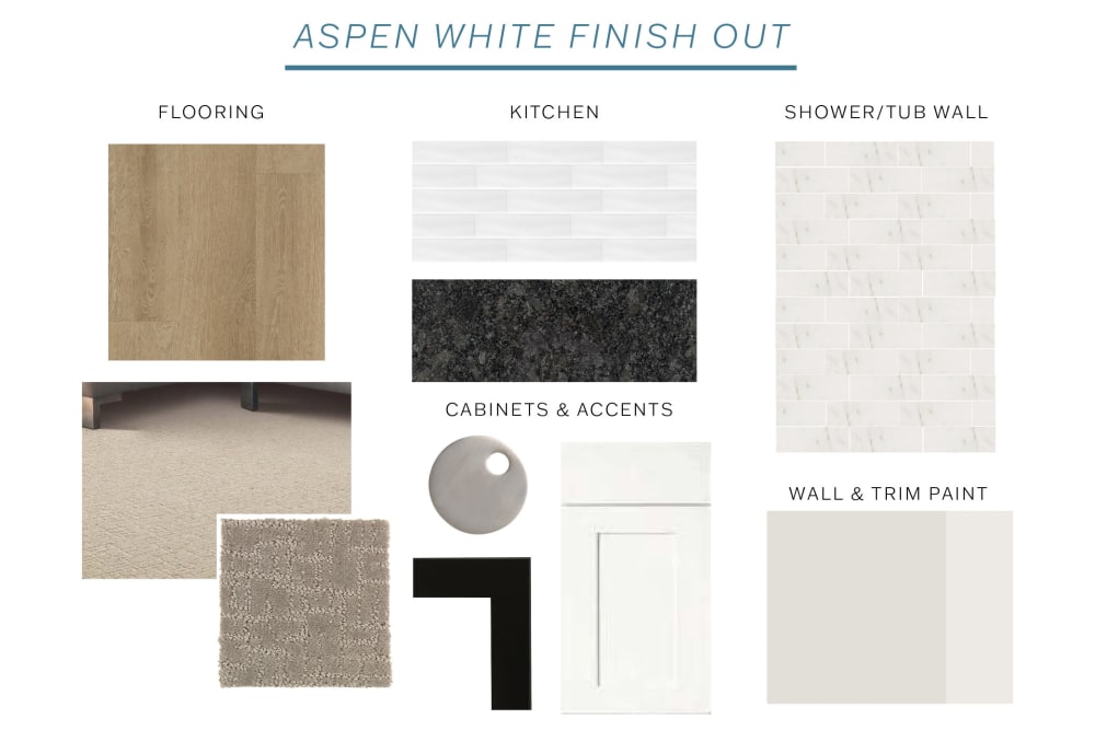 Aspen white finish out at The Avery in Austin, Texas
