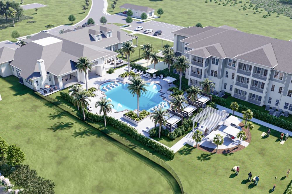 Aerial view of The Griffon Vero Beach in Vero Beach, Florida