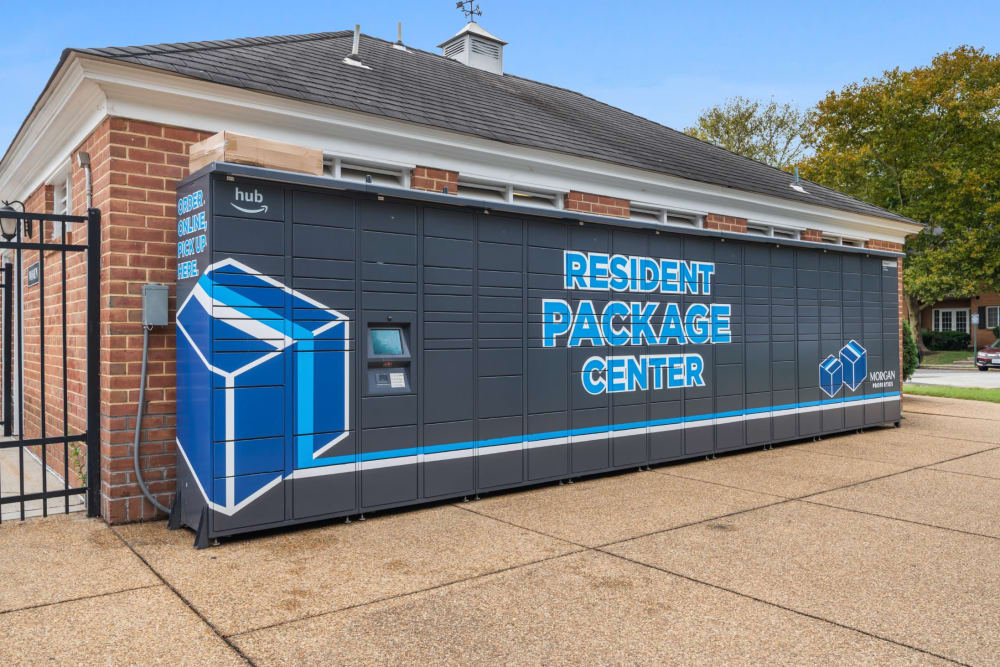 Amazon Hub package lockers at Mount Vernon Square Apartment Homes in Alexandria, Virginia