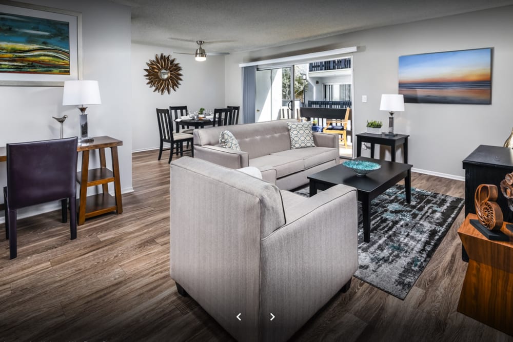 Resident living room at The Villas at Woodland Hills in Woodland Hills, CA