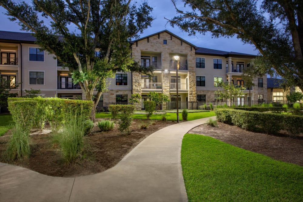 Clubhouse exterior at Olympus Falcon Landing in Katy, Texas