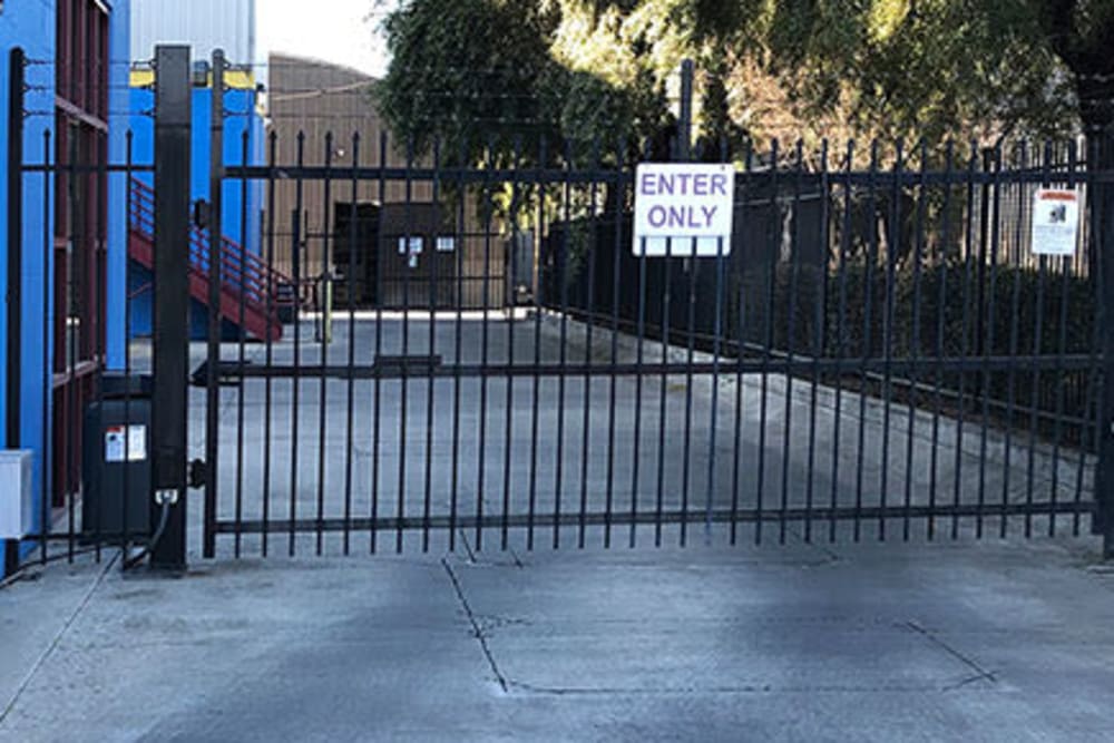 gated entry at Storage Star - Downtown Modesto in Modesto, California