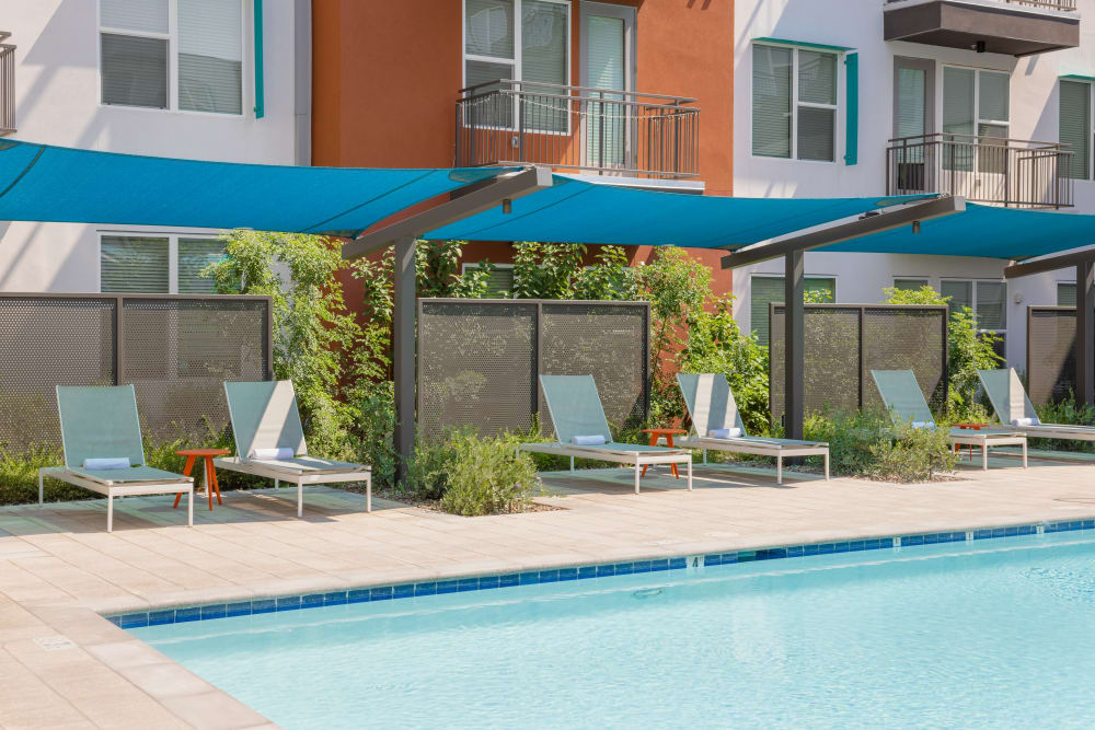 Luxury pool at The Tessera in Phoenix, Arizona