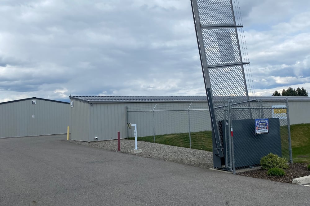 Main entrance of BuxBear Storage Hayden in Hayden, Idaho