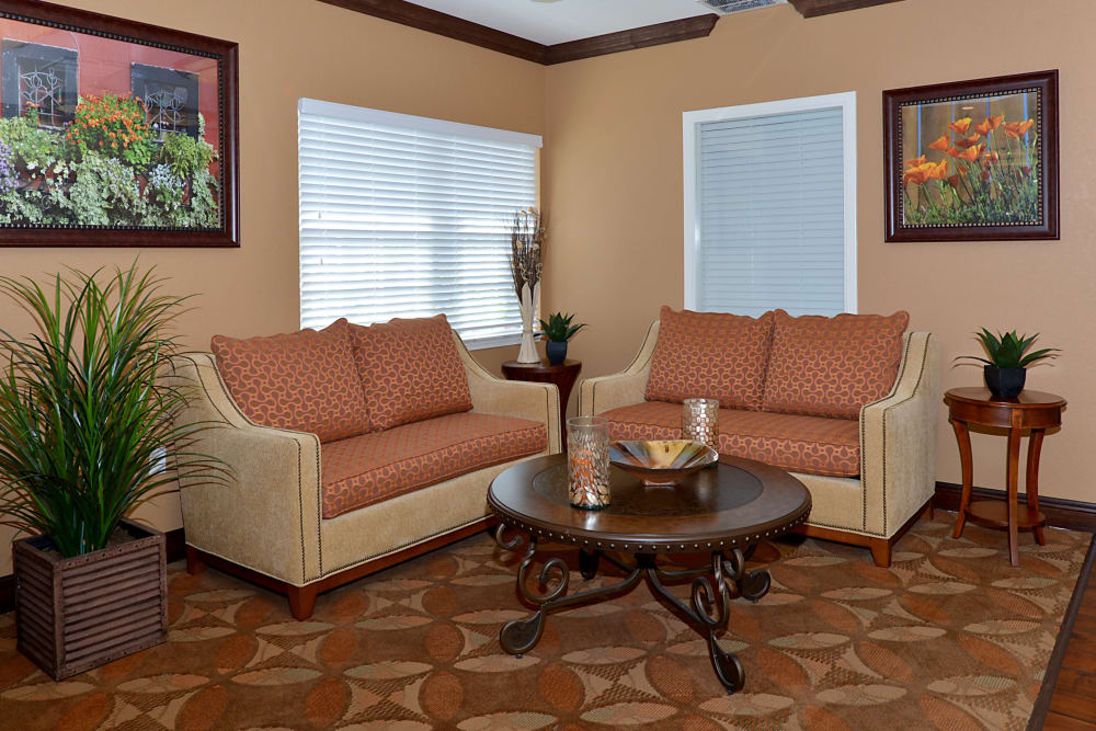 Lounging area at Pacifica Senior Living Fort Myers in Fort Myers, Florida