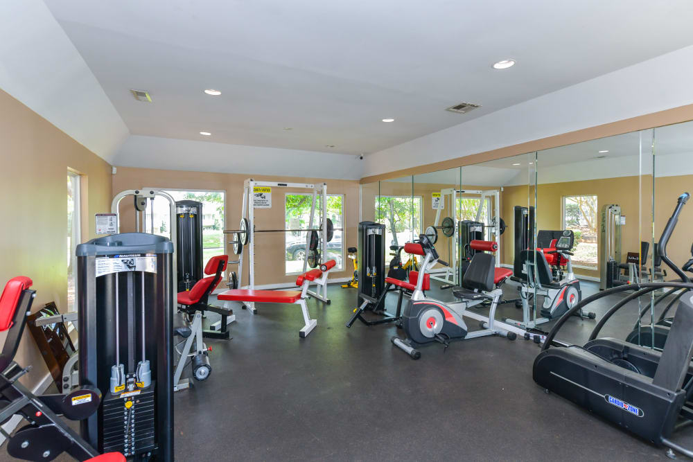 Fitness center at The Oasis at Regal Oaks in Charlotte, North Carolina