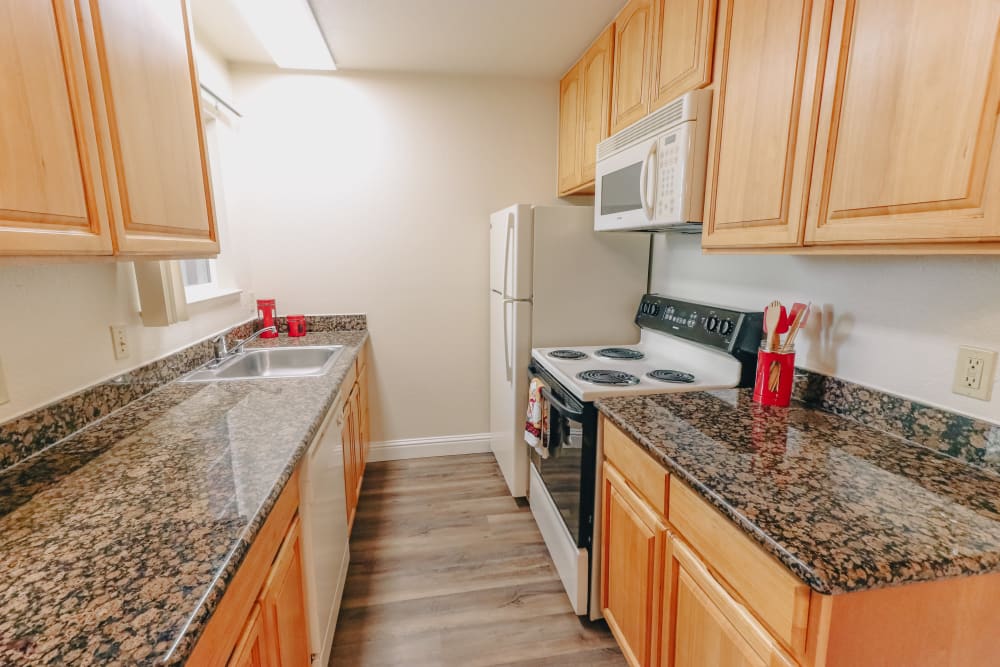 Kitchen at Peppertree Apartment Homes in San Jose, California