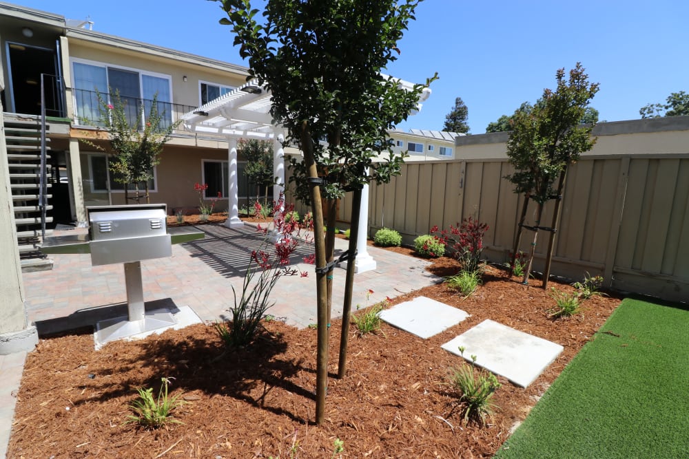 Courtyard at  Marina Haven Apartment Homes in San Leandro, California