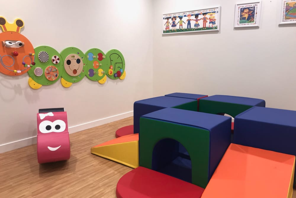 Play room at Village Green Apartments in Cupertino, California