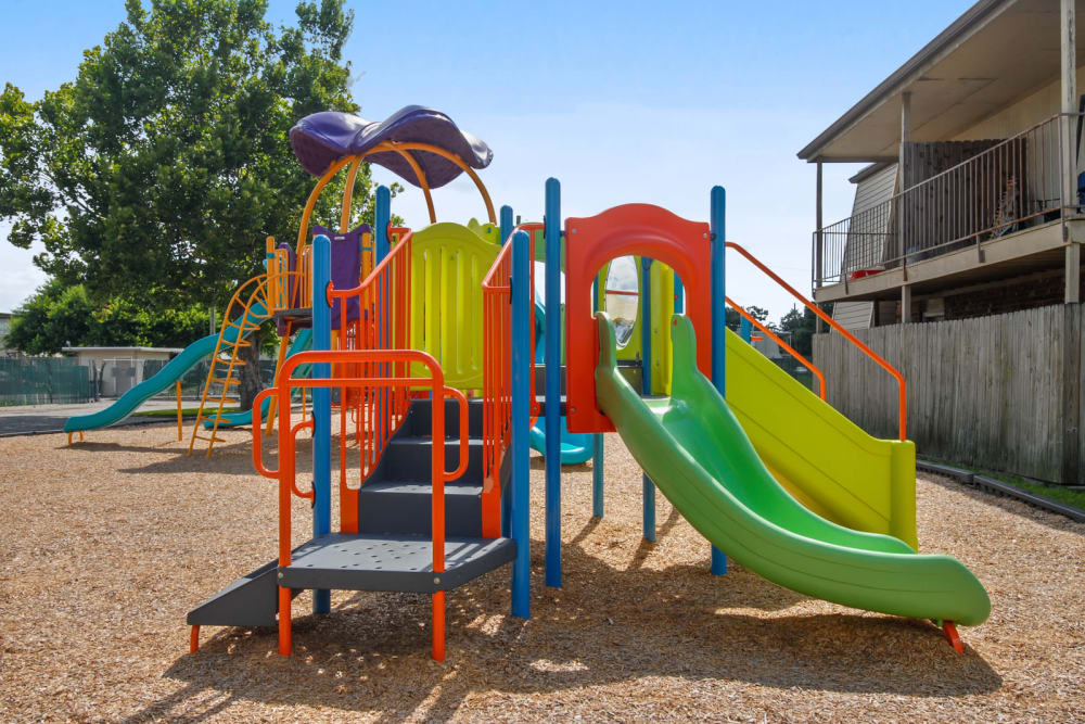 Brand new playground at Summerfield Apartment Homes in Harvey, Louisiana