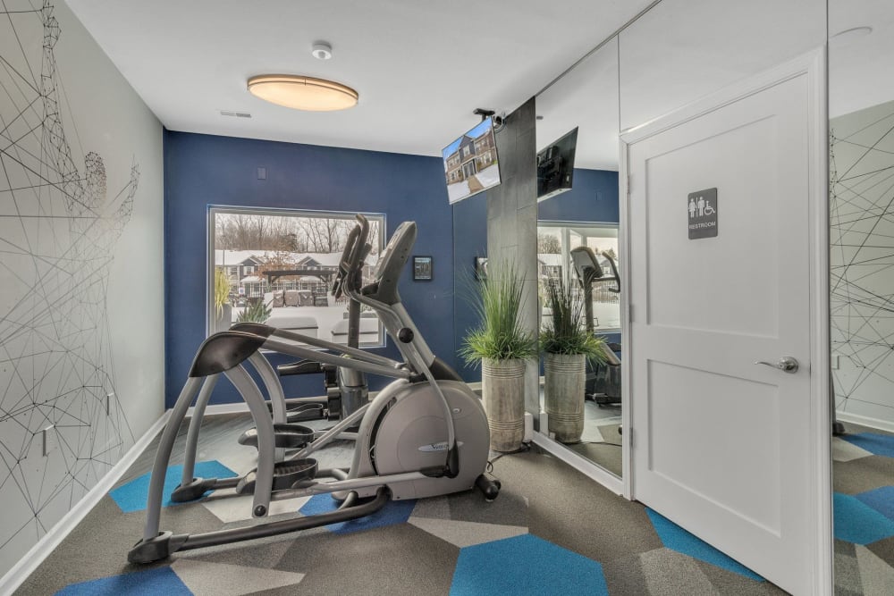 Fitness center at BLVD West in Lansing, Michigan.