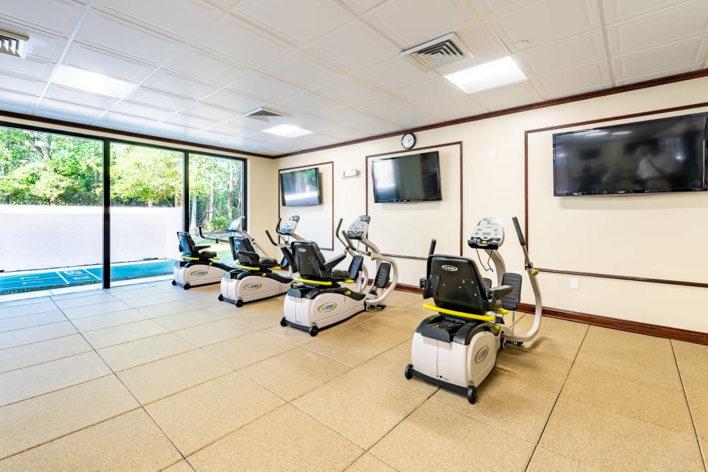 Exercise studio at Pacifica Senior Living Forest Trace in Lauderhill, Florida
