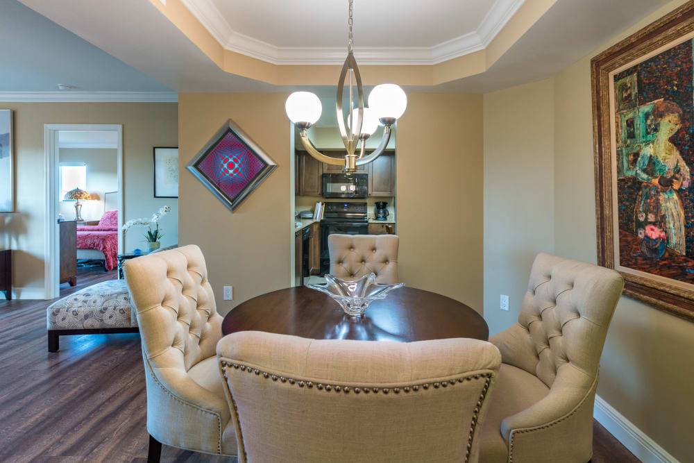 Seating area at Pacifica Senior Living Forest Trace in Lauderhill, Florida