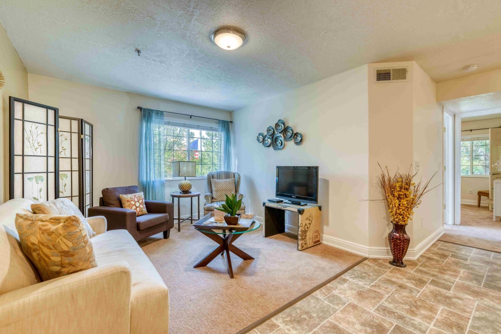 Resident living room at Pacifica Senior Living Millcreek in Salt Lake City, Utah