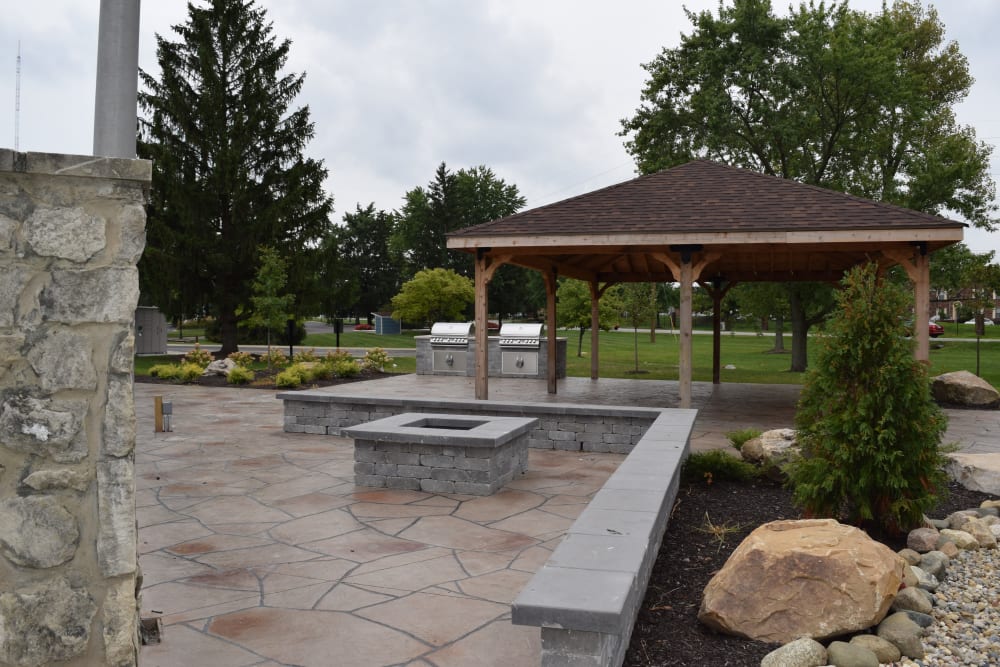 Grilling pavilion at Lakeshore Reserve Off 86th in Indianapolis, Indiana