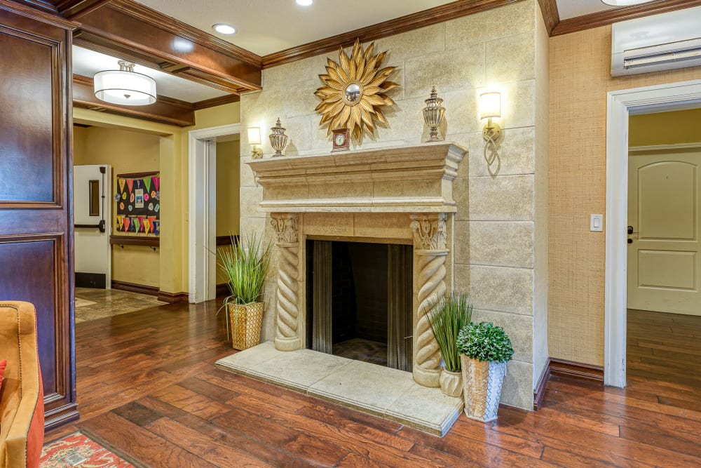 Lobby area at Pacifica Senior Living Oakland Heights in Oakland, California