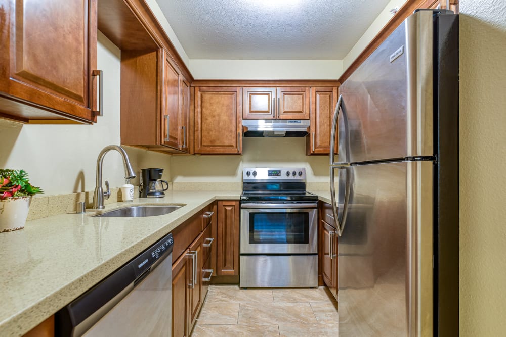 Kitchen at Pacifica Senior Living Oakland Heights in Oakland, California