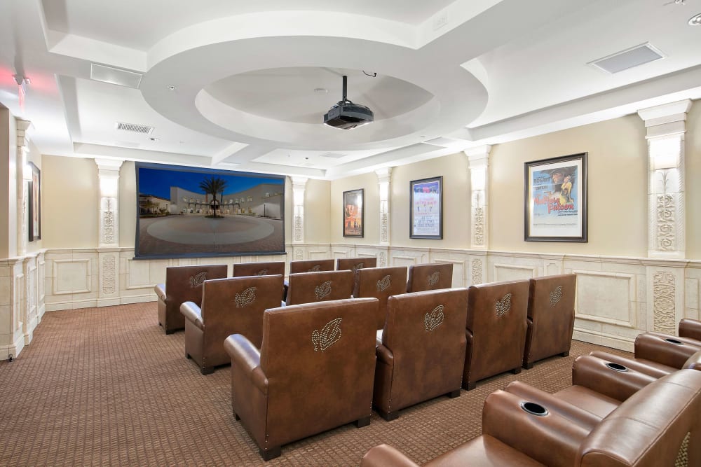 Theater at Pacifica Senior Living Oceanside in Oceanside, California