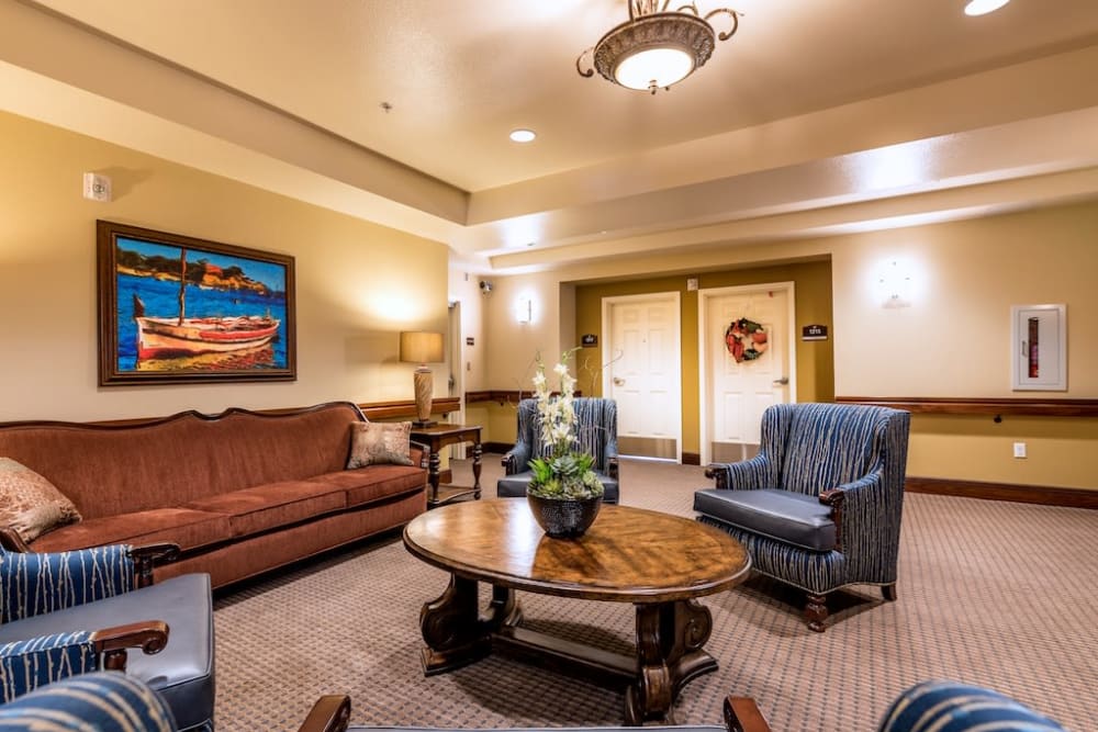 Common area at Pacifica Senior Living Oxnard in Oxnard, California