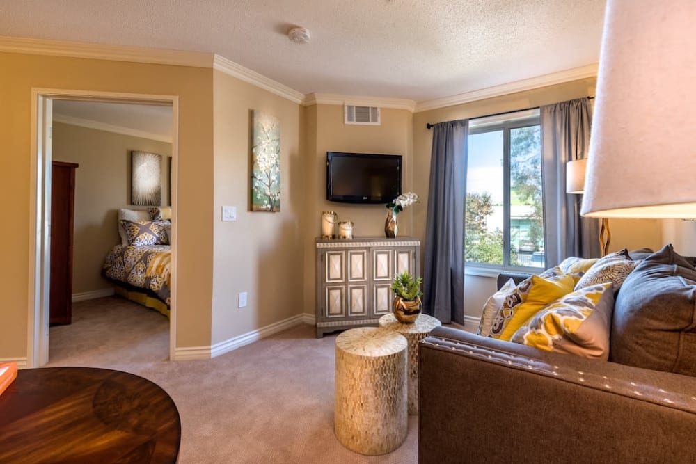 Resident bedroom at Pacifica Senior Living Oxnard in Oxnard, California