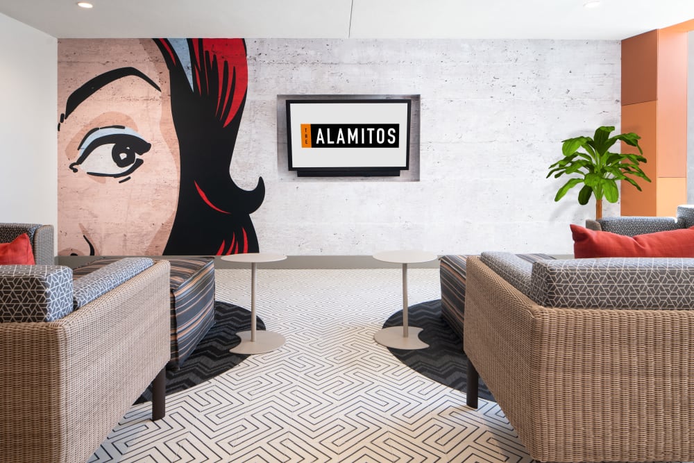 Resident Lounge at The Alamitos in Long Beach, California
