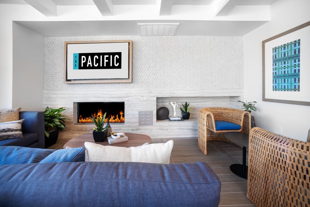 Comfortable lounge at The Pacific in Long Beach, California