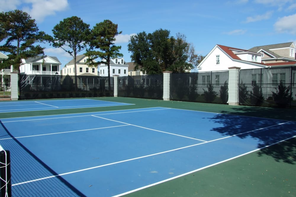 Tennis court at Village Square Apartments in Norfolk, Virginia