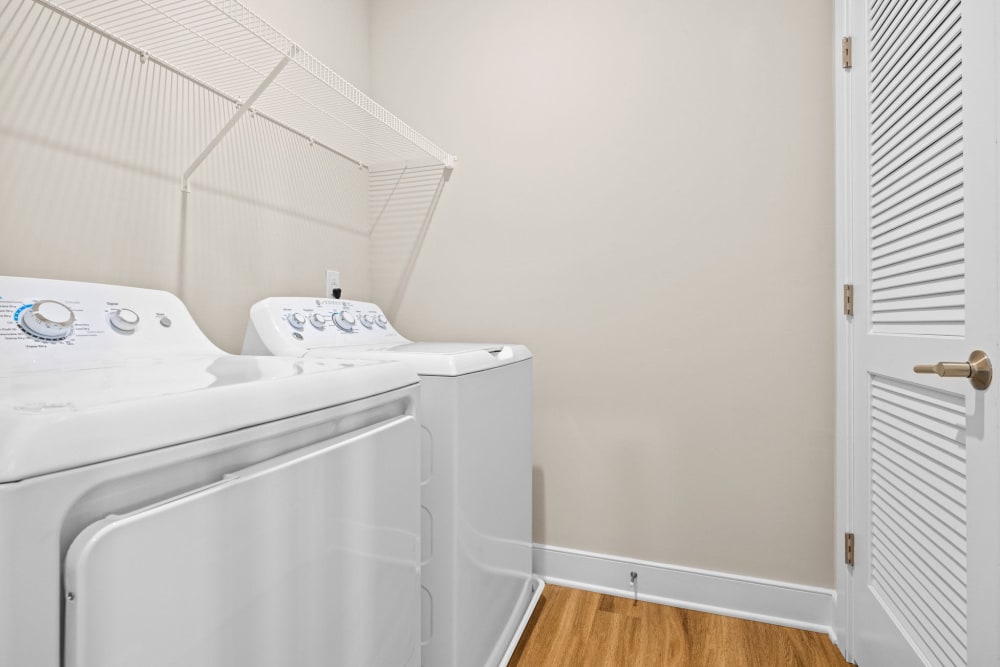 In-home laundry at Village Square Apartments in Norfolk, Virginia