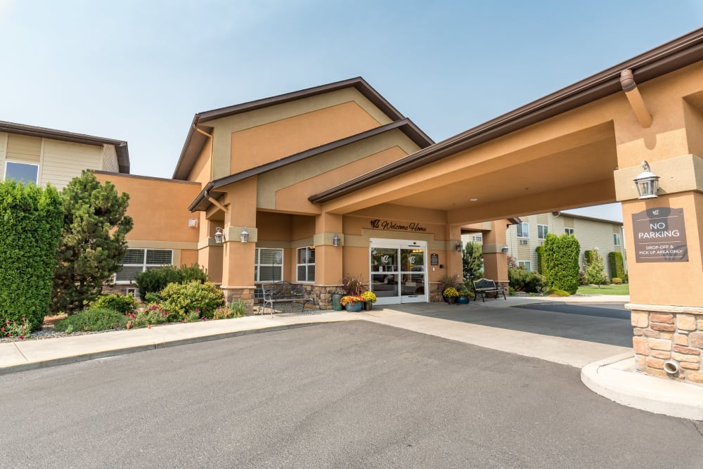 Entrance to Pacifica Senior Living Ellensburg in Ellensburg, Washington