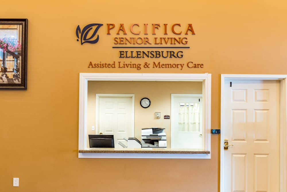 Front desk at Pacifica Senior Living Ellensburg in Ellensburg, Washington