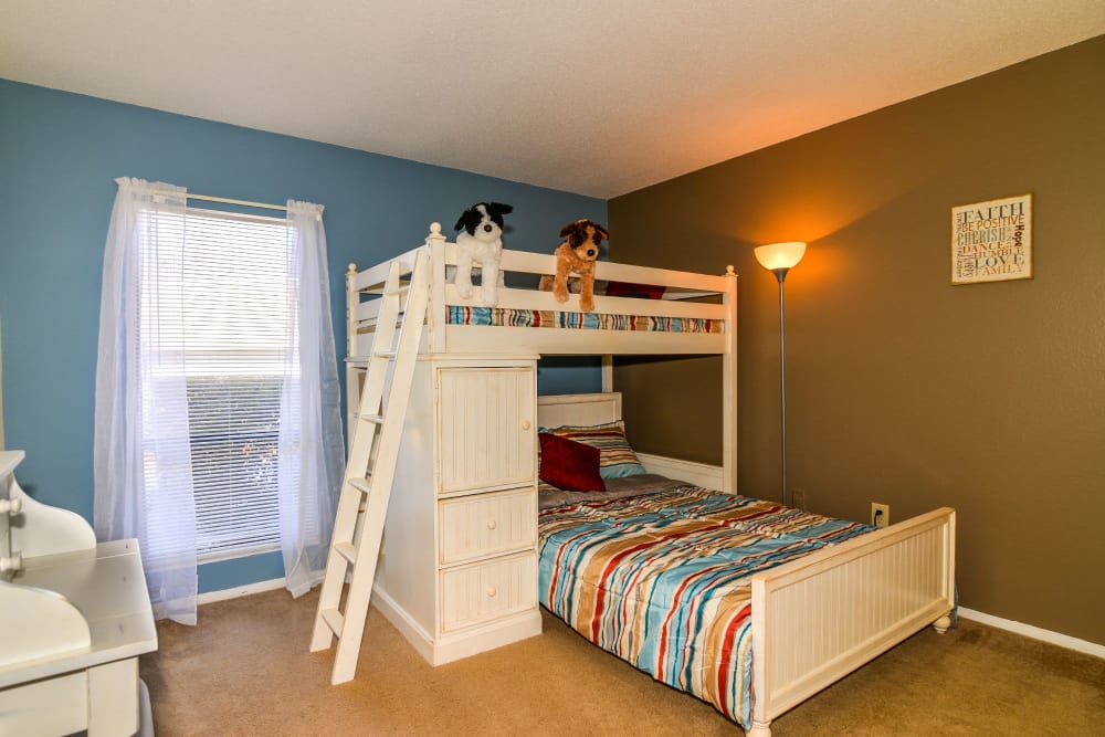 Bedroom with plenty of room for the kids at Devonwood Apartment Homes in Charlotte, North Carolina