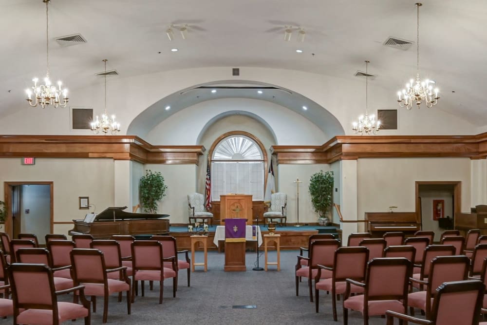 Onsite chapel at The Clinton Presbyterian Community in Clinton, South Carolina