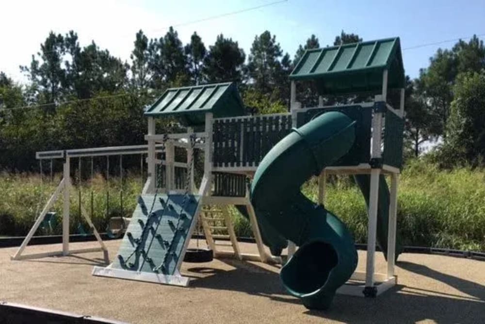 Big playground for kids to have fun on at Fieldstone Apartment Homes in Mebane, North Carolina