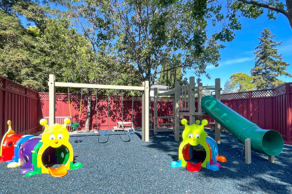 Children's play area at Spring Creek Apartments in Santa Clara, California