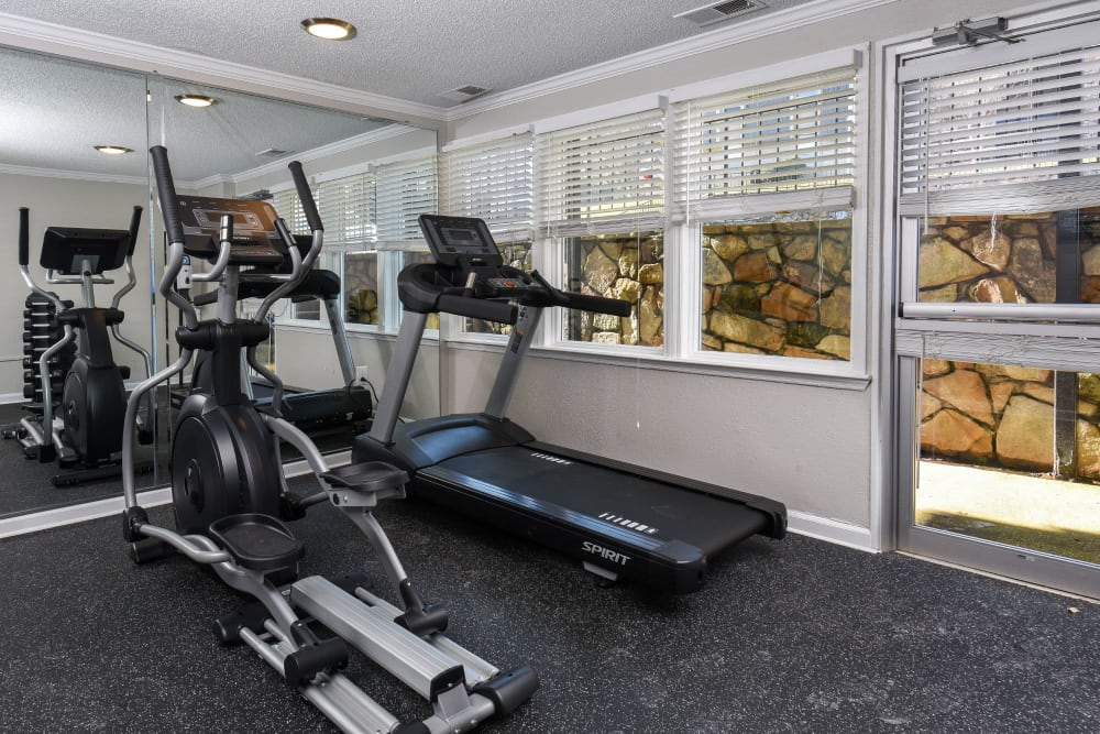 Modern fitness center at Valley Station Apartment Homes in Birmingham, Alabama