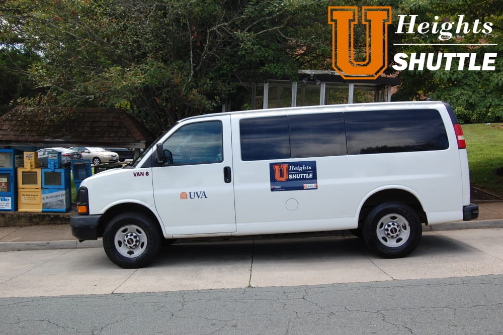 Community van at University Heights in Charlottesville, Virginia