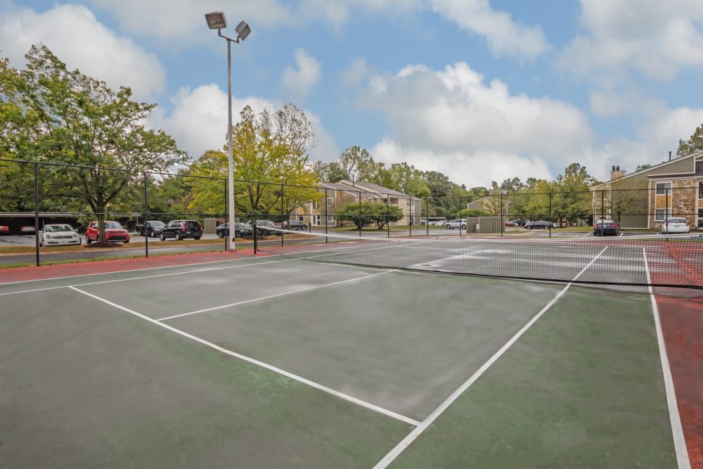 Tennis court at Parkside at Castleton Square in Indianapolis, Indiana