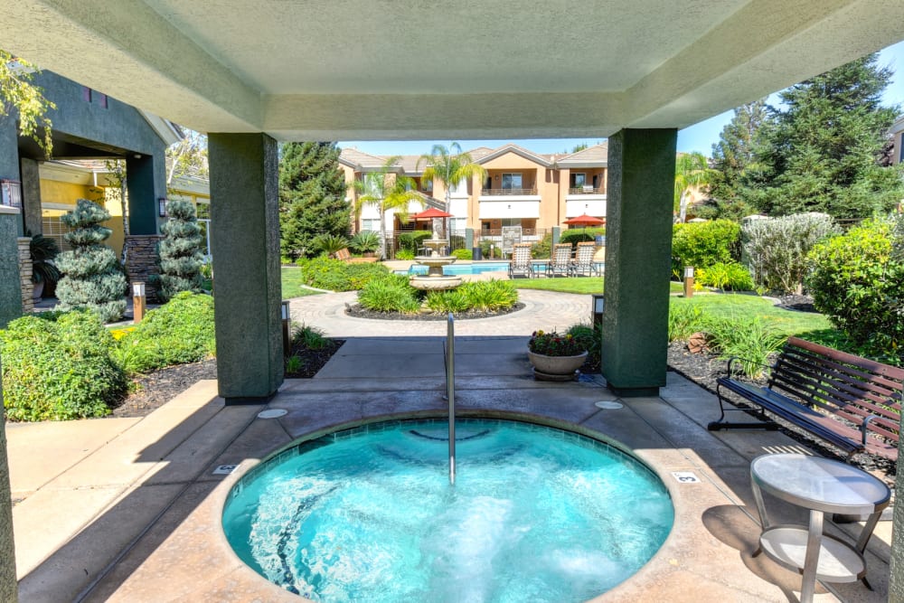covered spa at Broadstone at Stanford Ranch in Rocklin, California