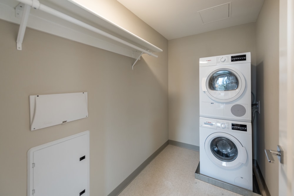 Walk-in closet with laundry at Highbridge in Washington, District of Columbia