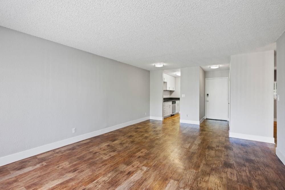 Spacious living room at Bidwell Park Fremont in Fremont, California